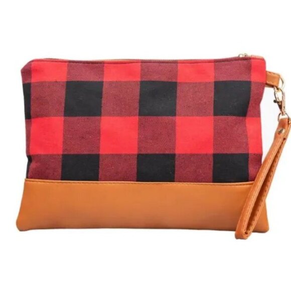 Buffalo Plaid Clutch | 2 Styles - Picture 1 of 4